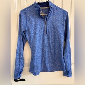 Nike running dri-fit women’s size small long sleeved 1/4 zip shirt.